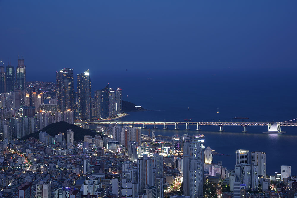 韓国 釜山の夜景