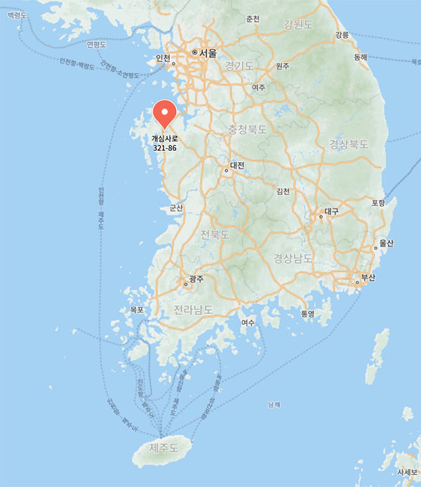 Gaesimsa Temple in Seosan, Korea