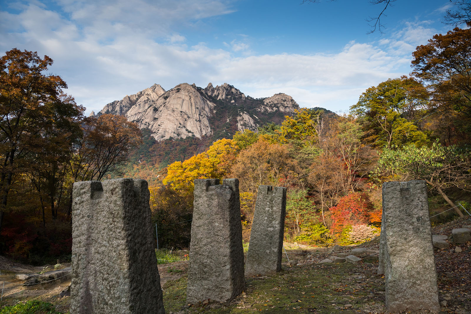 扶皇寺跡 万歳楼の礎石