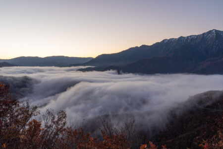 枝折峠の滝雲